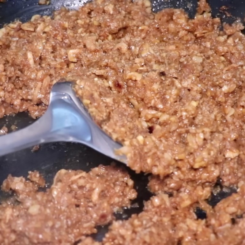 Bước 3 Xào nhân Bánh bột (bánh đúc người Hoa)