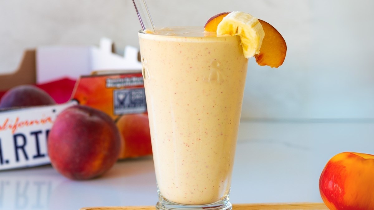 Smoothie chuối đào