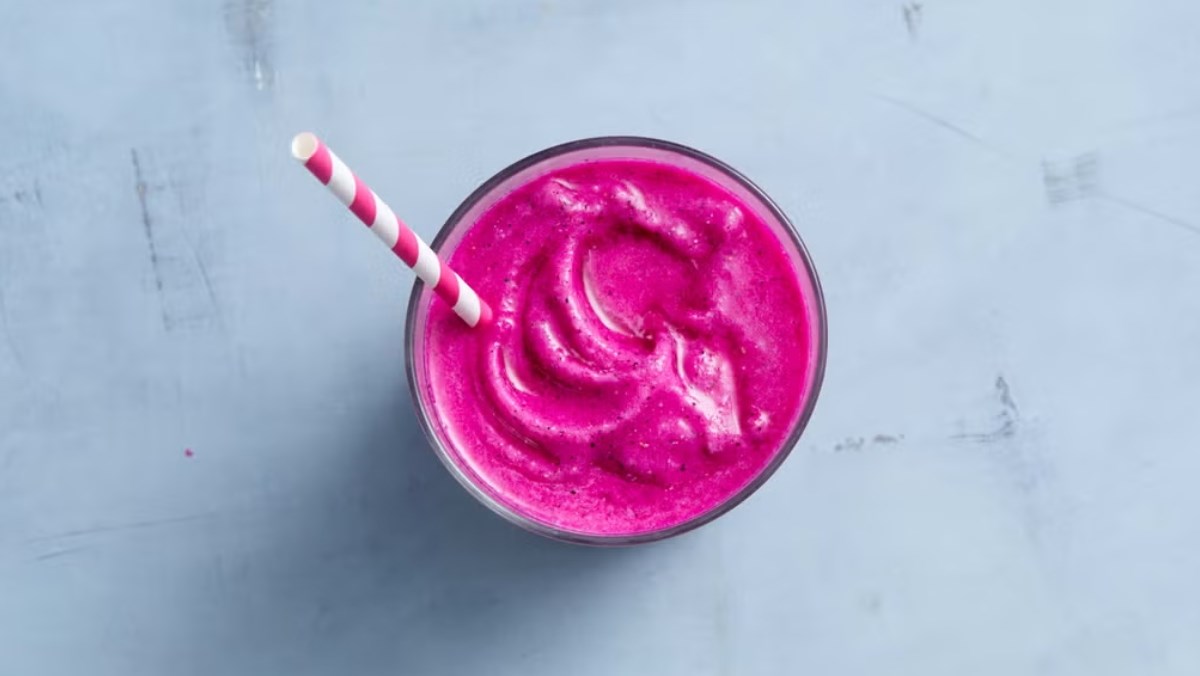 Smoothie thanh long ruột đỏ