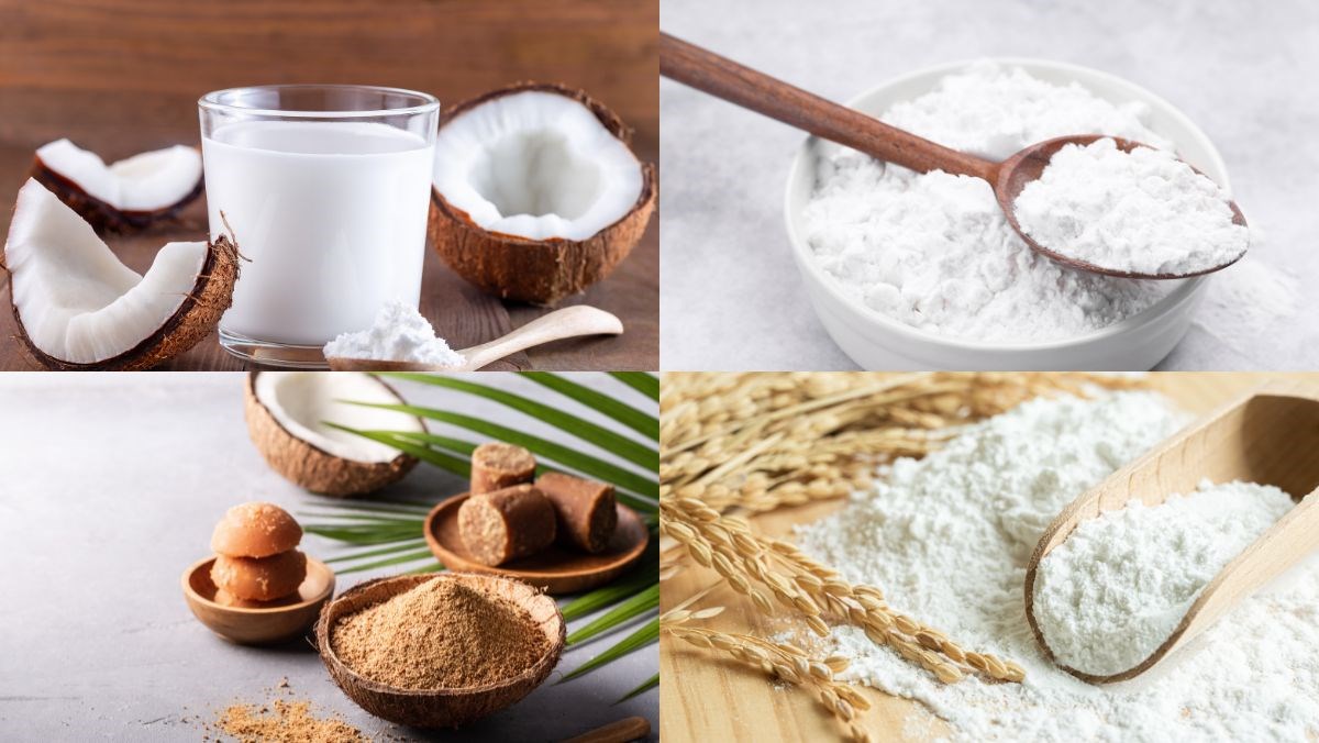 Nguyên liệu món ăn bánh bò rễ tre
