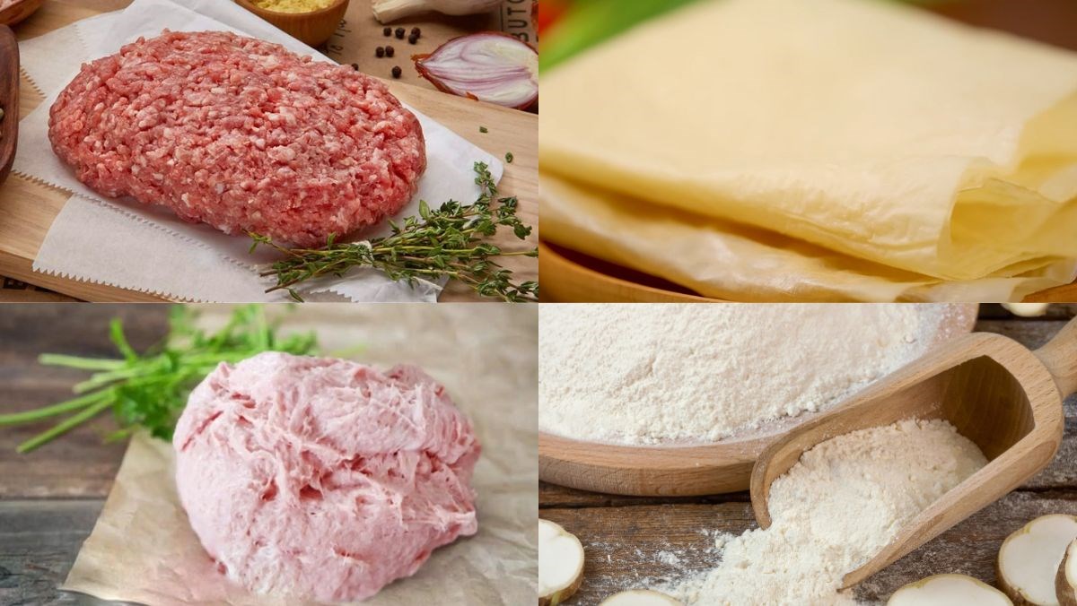 Nguyên liệu món ăn chả giò quảng đông