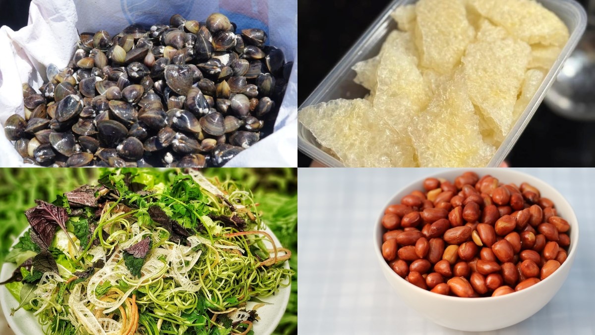 Nguyên liệu món ăn cách nấu cơm hến xứ huế