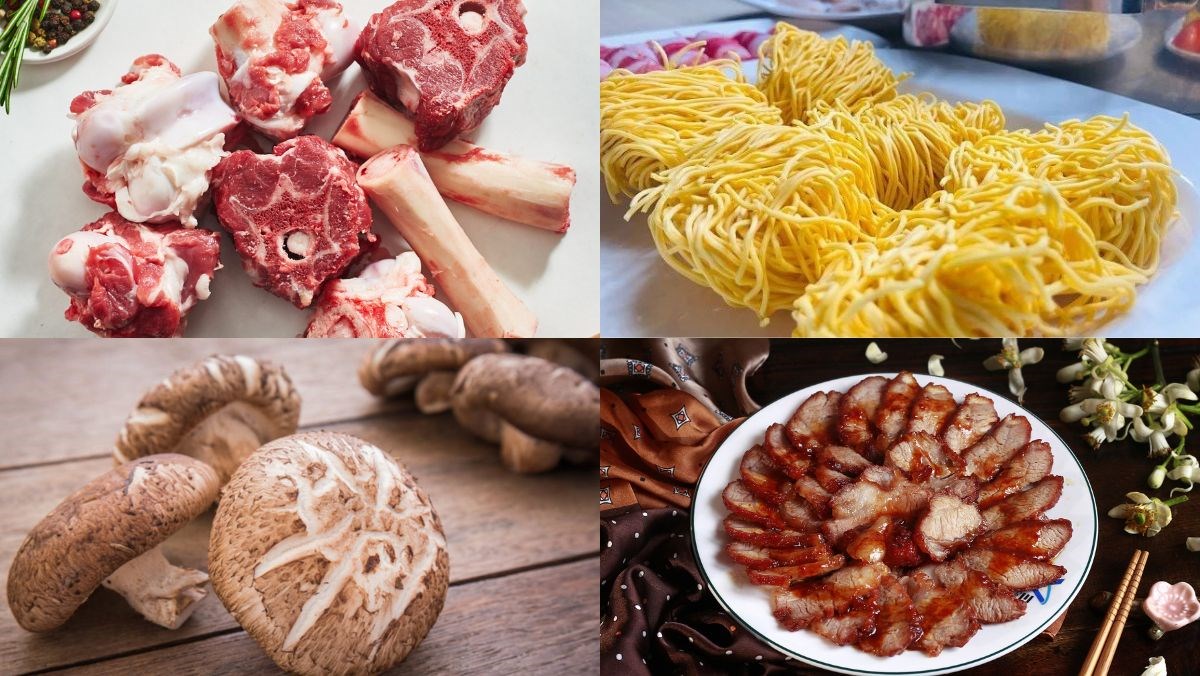 Nguyên liệu món ăn mì trường thọ