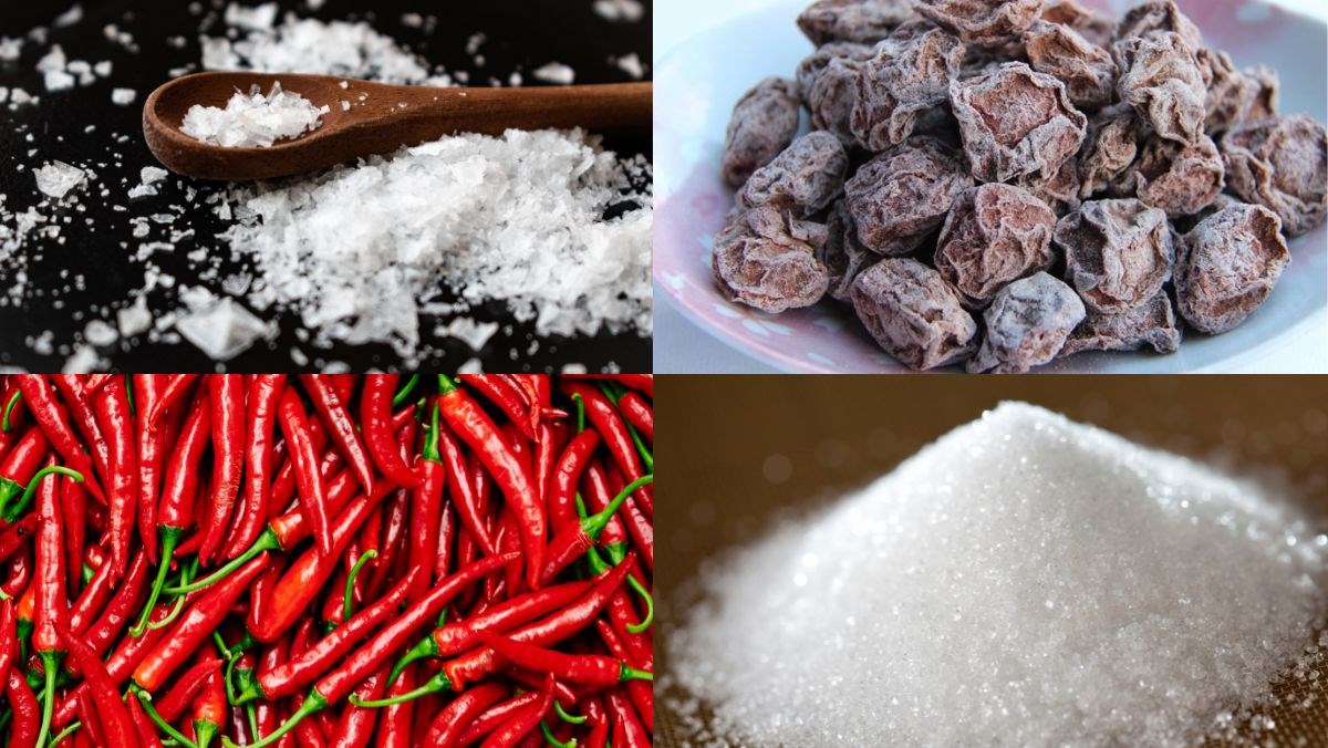 Nguyên liệu món ăn muối ô mai