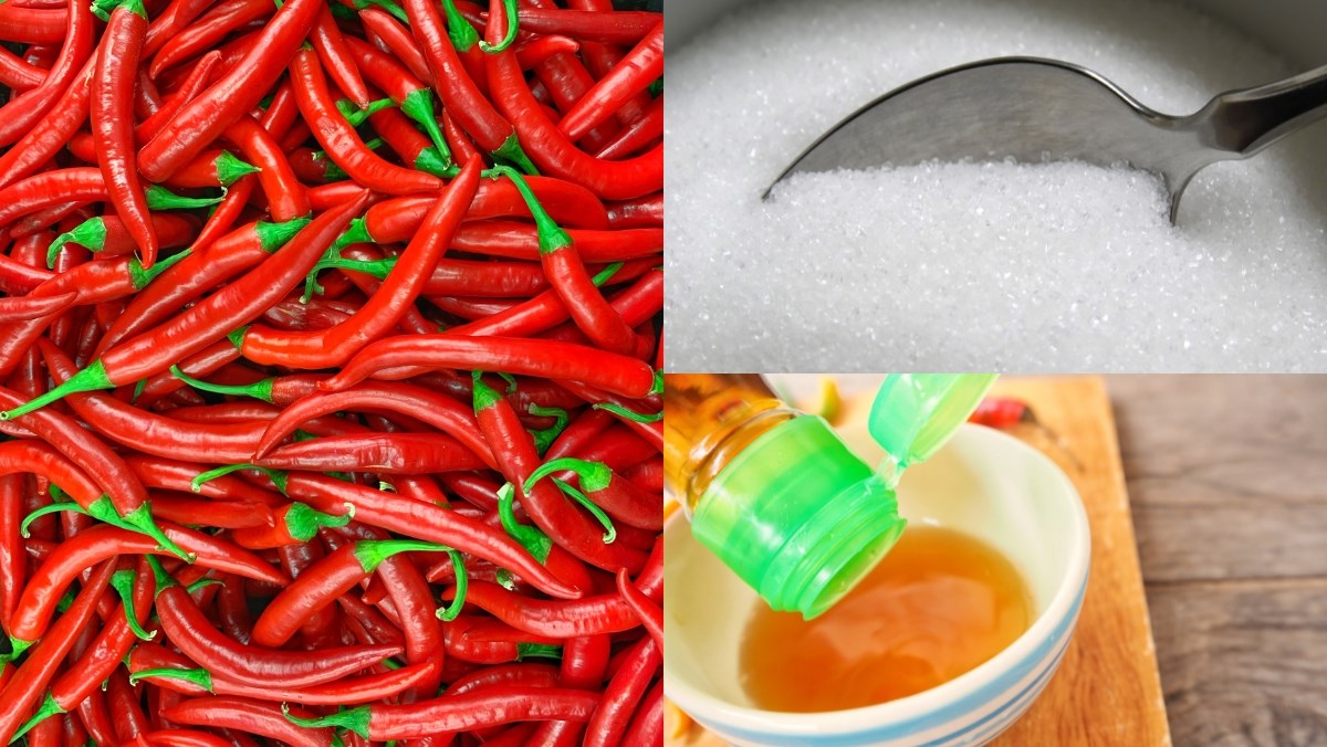 Nguyên liệu món ăn cách làm ớt xay để được lâu