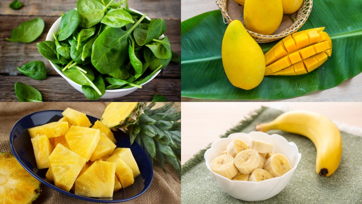 Nguyên liệu món ăn 10 công thức làm smoothie giảm cân