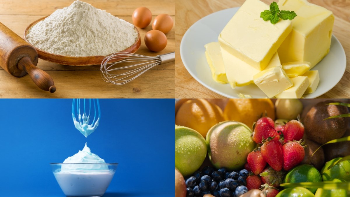 Nguyên liệu món ăn cách làm bánh tart trái cây