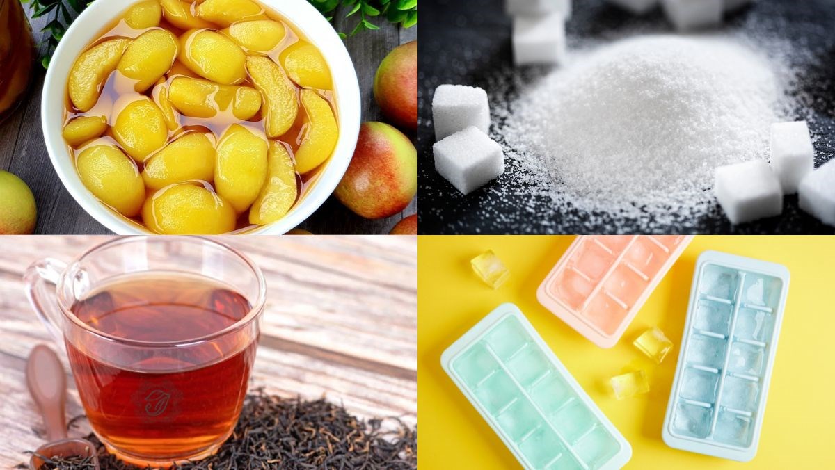 Nguyên liệu món ăn trà đào phúc long