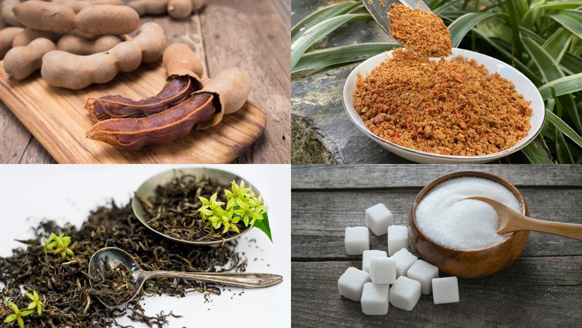 Nguyên liệu món ăn trà me muối ớt