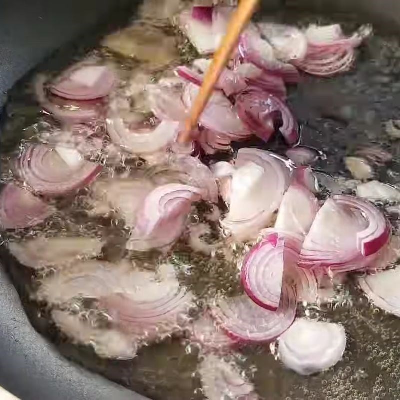 Bước 4 Chế biến măng khô Miến gà măng khô