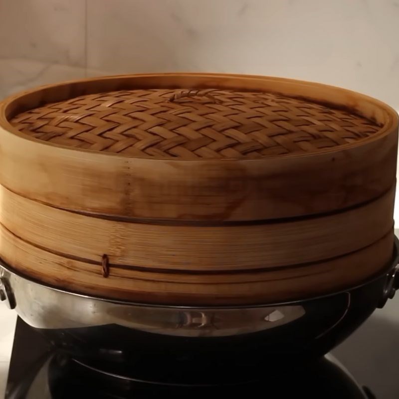 Bước 5 Chuẩn bị khuôn và hấp bánh Bánh bò rễ tre