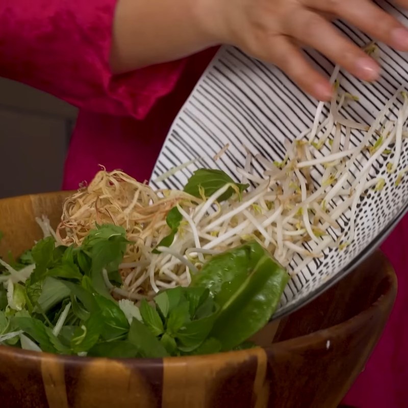 Bước 3 Chuẩn bị rau ăn kèm Cơm hến