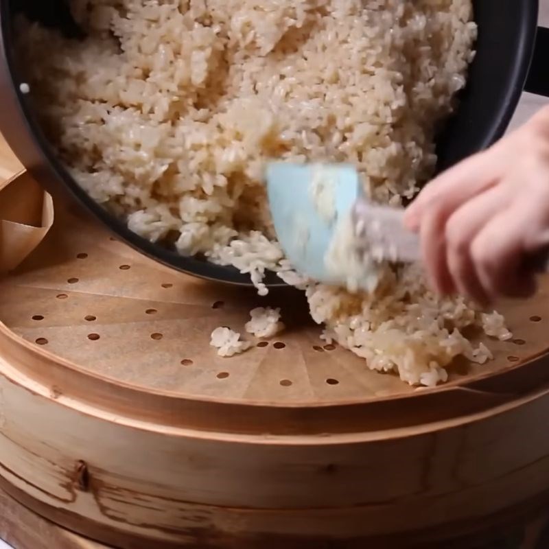 Bước 7 Hấp xôi Xôi chim cút