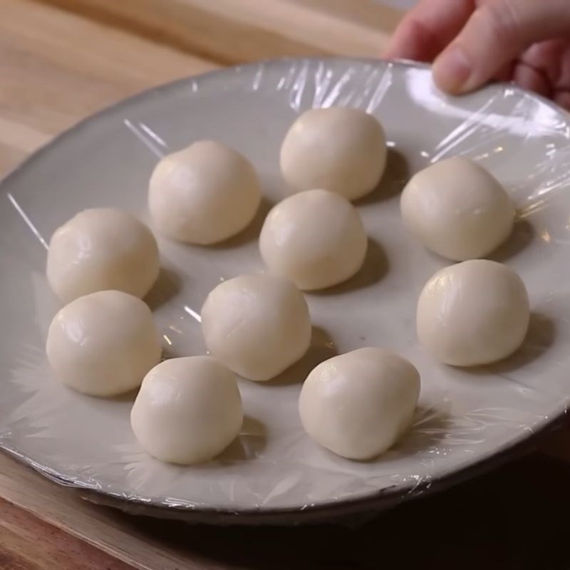 Bước 3 Làm bột dầu Bánh pía thịt lạp