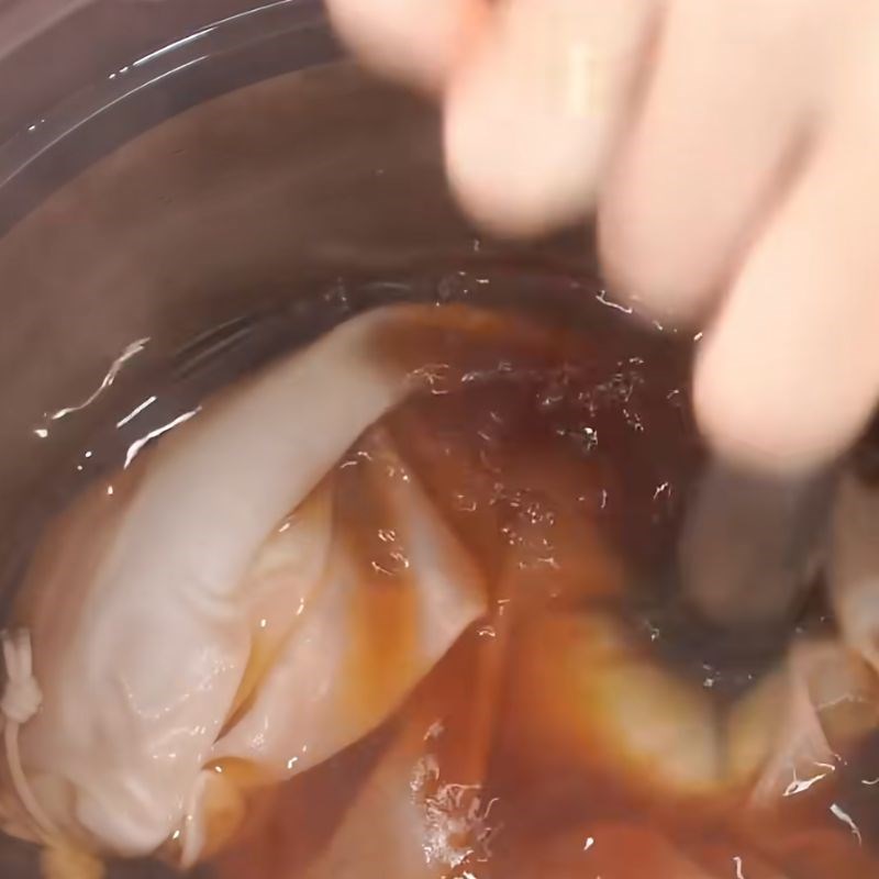 Bước 1 Làm cốt hồng trà Trà đào Phúc Long