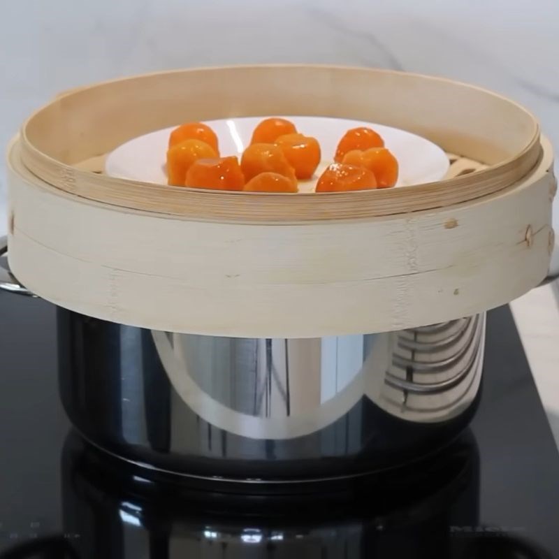 Bước 2 Làm nhân bánh Bánh pía thịt lạp