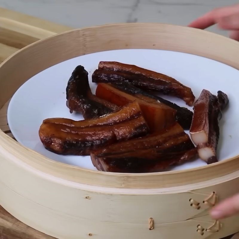 Bước 2 Làm nhân bánh Bánh pía thịt lạp