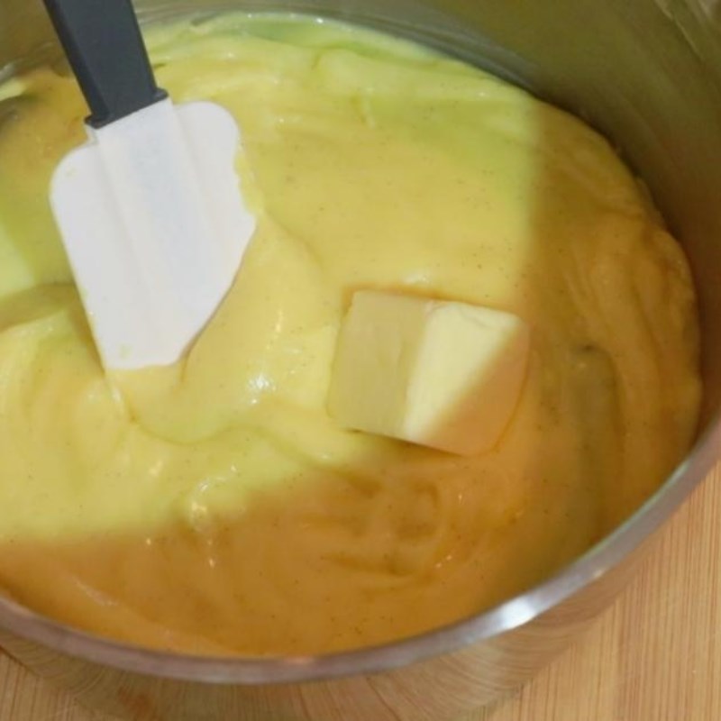 Bước 4 Làm nhân kem trứng (phần 2) Tart trái cây