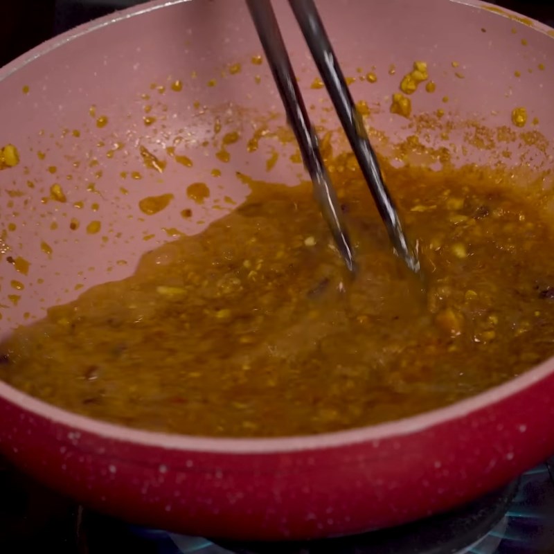 Bước 6 Nấu mắm ruốc và nước mắm Cơm hến