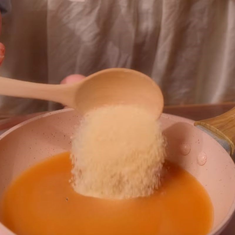 Bước 2 Nấu nước cốt me Trà me muối ớt