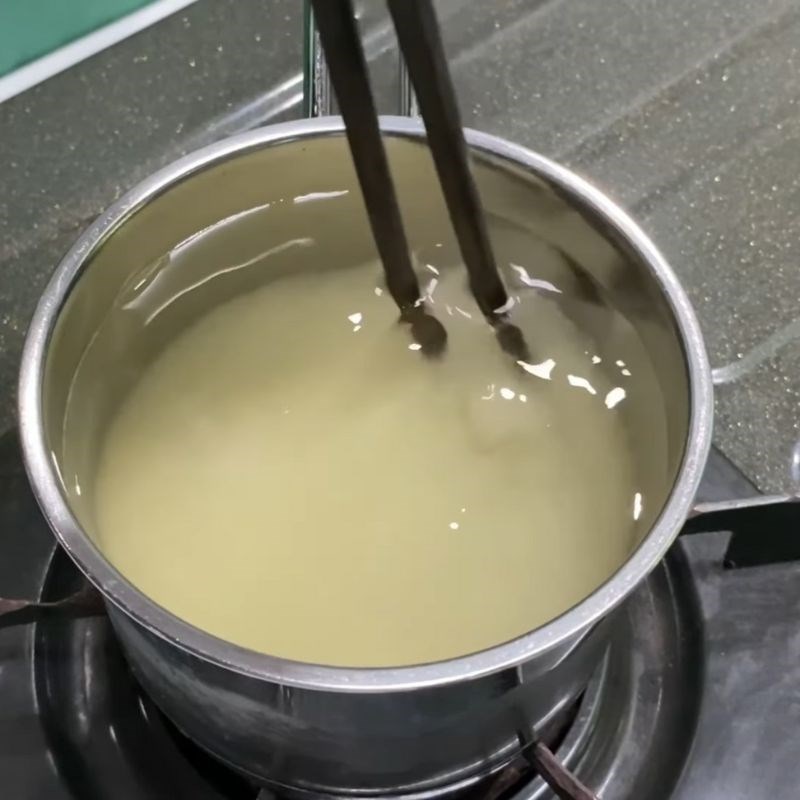 Bước 1 Nấu nước ngâm giấm đường Đồ chua bánh mì