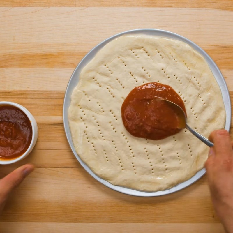 Bước 3 Nướng bánh pizza dứa Pizza dứa