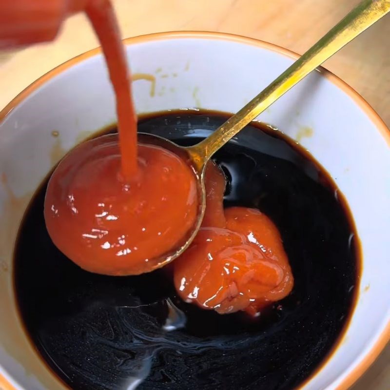 Bước 4 Pha nước chấm lẩu Lẩu sa tế uyên ương