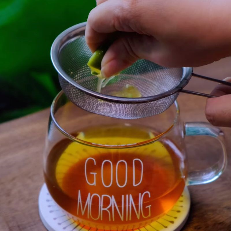 Bước 2 Pha trà đào Trà đào Phúc Long