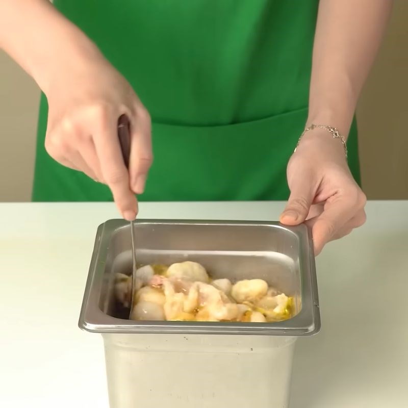 Bước 1 Sơ chế nguyên liệu Trà măng cụt chanh dây