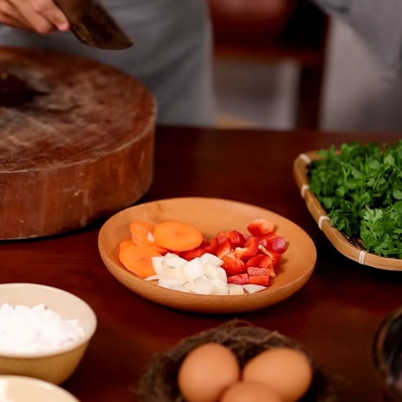 Bước 2 Sơ chế rau củ Sườn kinh đô