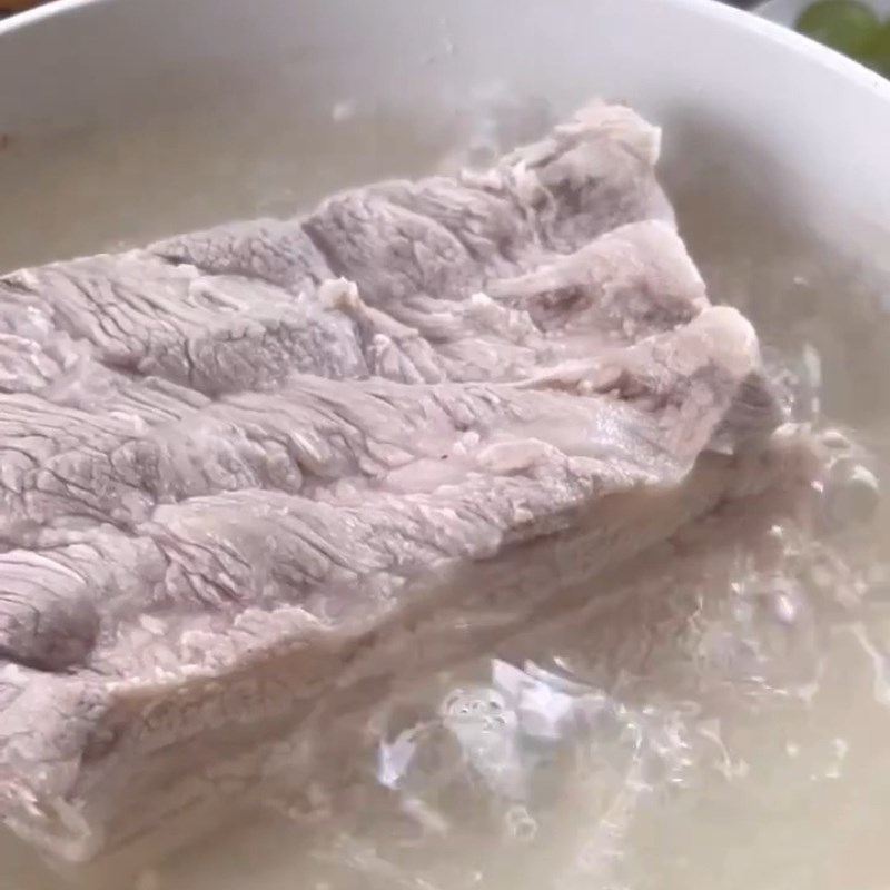 Bước 1 Sơ chế thịt ba chỉ Ba chỉ chiên giòn