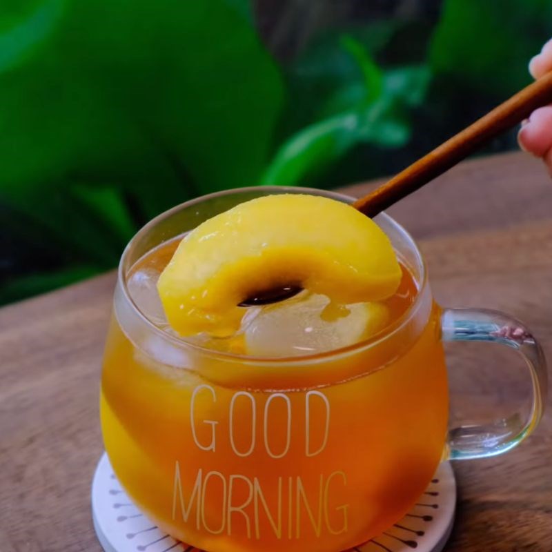 Bước 3 Thành phẩm Trà đào Phúc Long