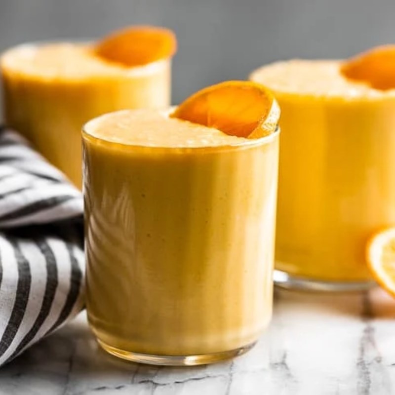 Bước 2 Thành phẩm Smoothie cam sữa dừa