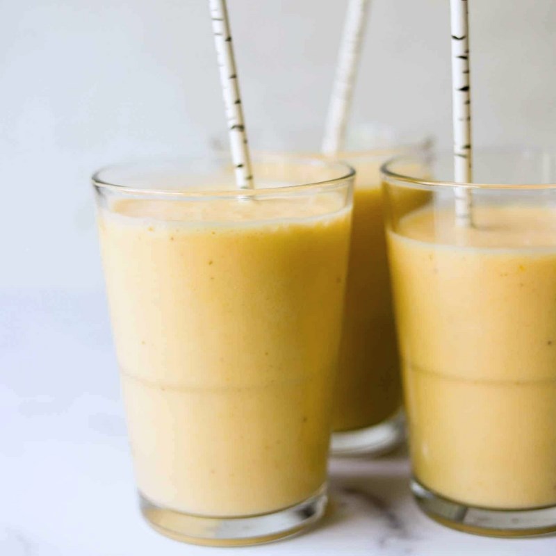 Bước 3 Thành phẩm Smoothie chuối đào