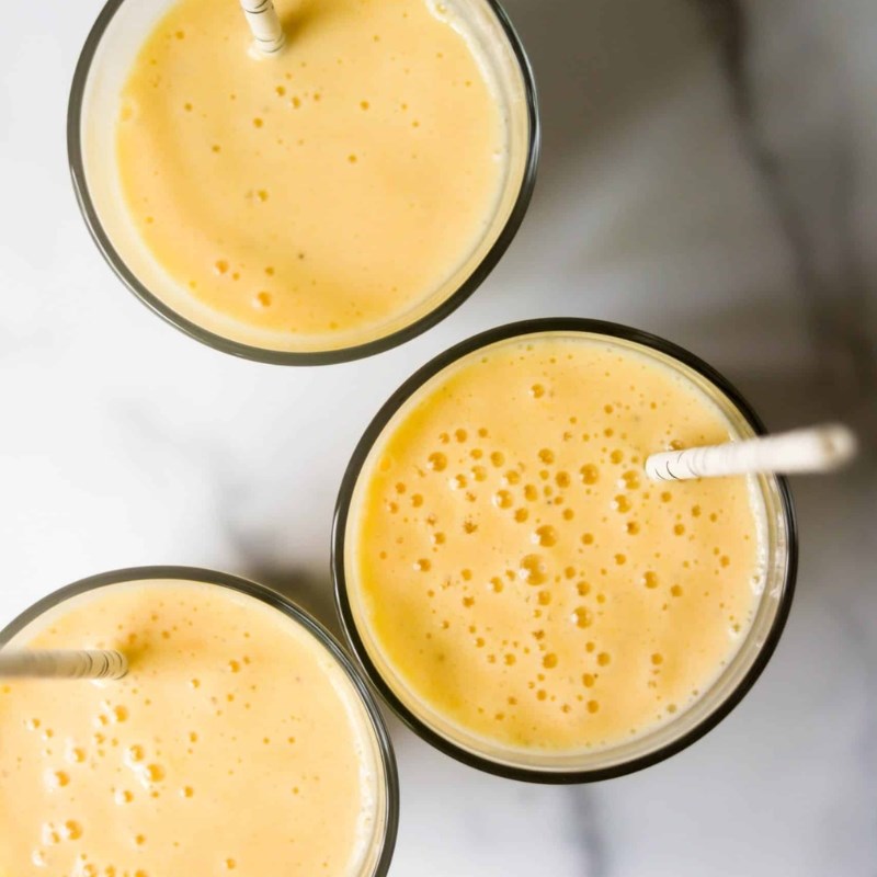 Bước 3 Thành phẩm Smoothie chuối đào