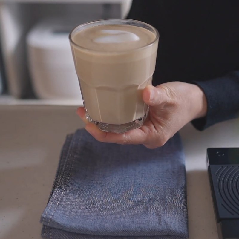 Bước 3 Thành phẩm Cà phê latte nóng