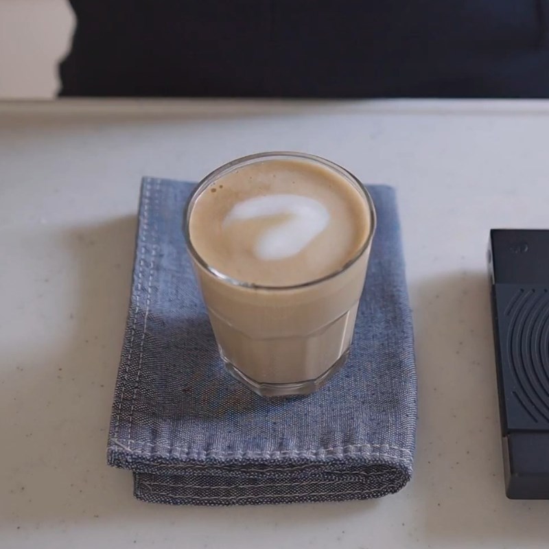 Bước 3 Thành phẩm Cà phê latte nóng