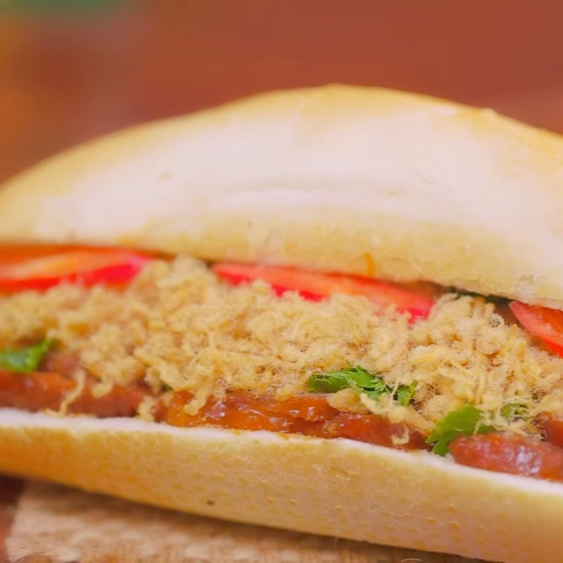 Bước 6 Thành phẩm Bánh mì xá xíu