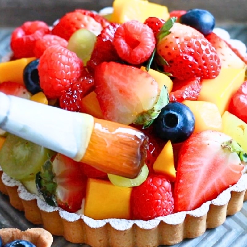 Bước 6 Trang trí bánh tart Tart trái cây