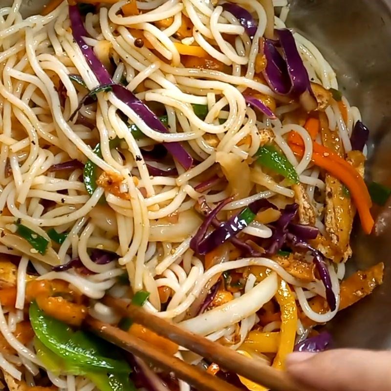 Bước 3 Trộn bánh canh Bánh canh trộn