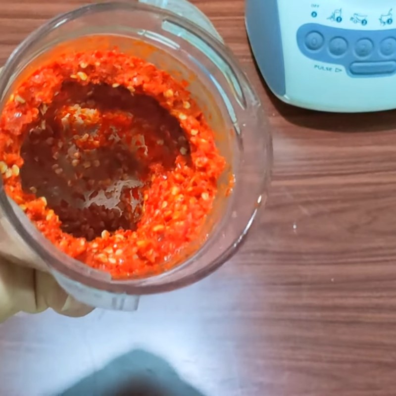 Bước 2 Xay ớt Ớt xay