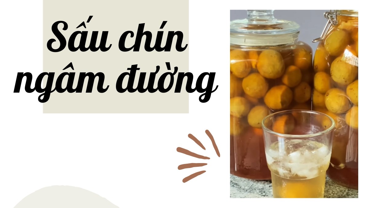 Sấu chín ngâm đường