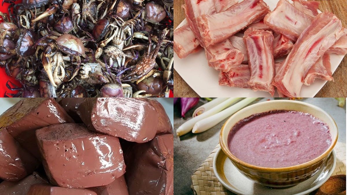 Nguyên liệu món ăn bún riêu miền nam