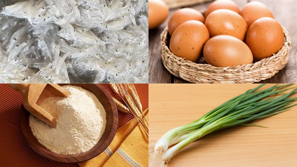 Nguyên liệu món ăn cá mờm chiên trứng