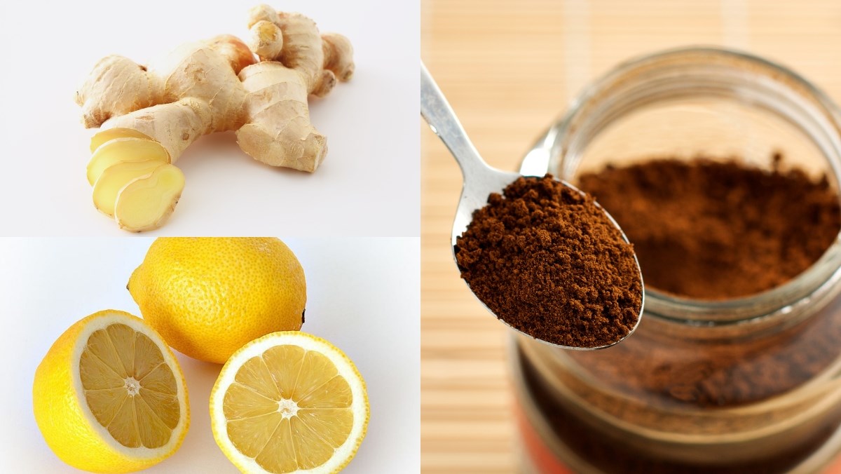 Nguyên liệu món ăn 2 cách pha cà phê gừng, cà phê gừng giảm cân