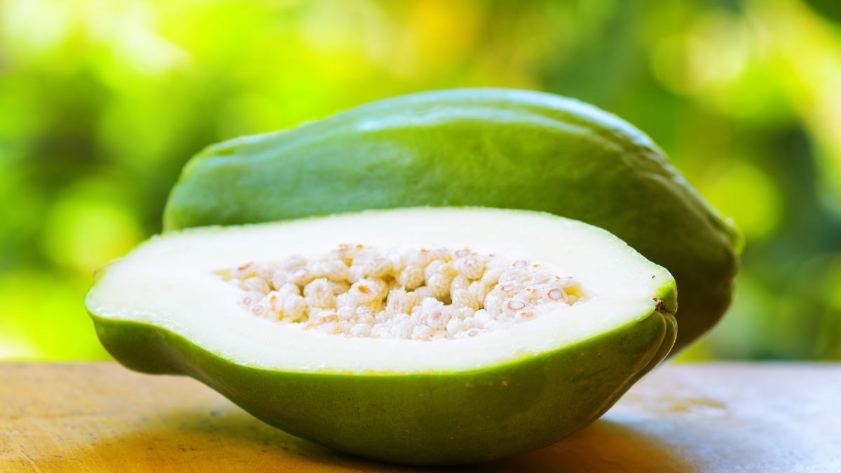 Nguyên liệu món ăn luộc đu đủ xanh