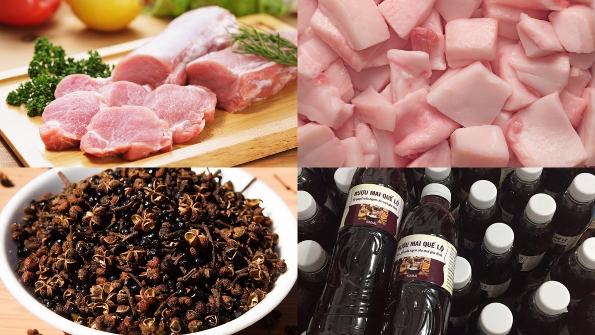 Nguyên liệu món ăn cách làm lạp xưởng hun khói