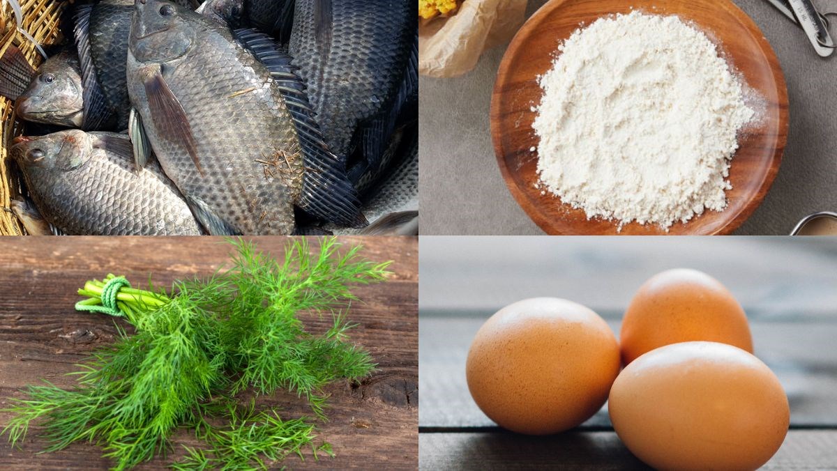 Nguyên liệu món ăn phi lê cá rô phi chiên giòn