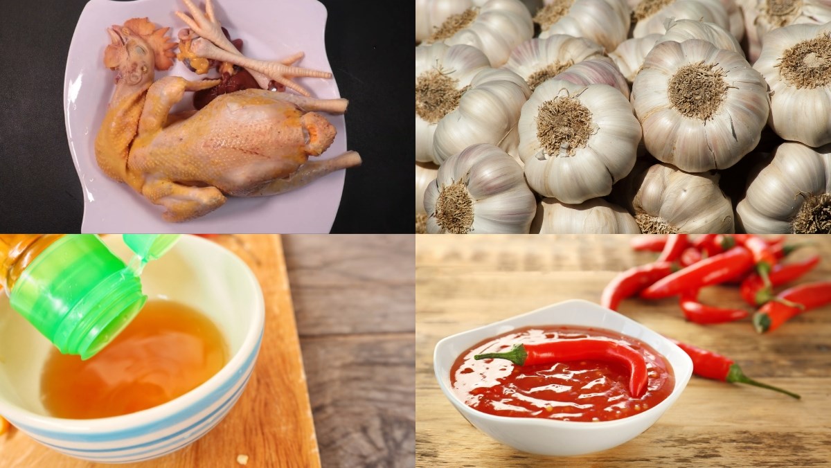 Nguyên liệu món ăn cách làm thịt gà rang mắm