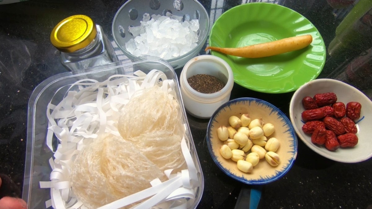 Nguyên liệu món ăn cách làm yến chưng ngũ vị